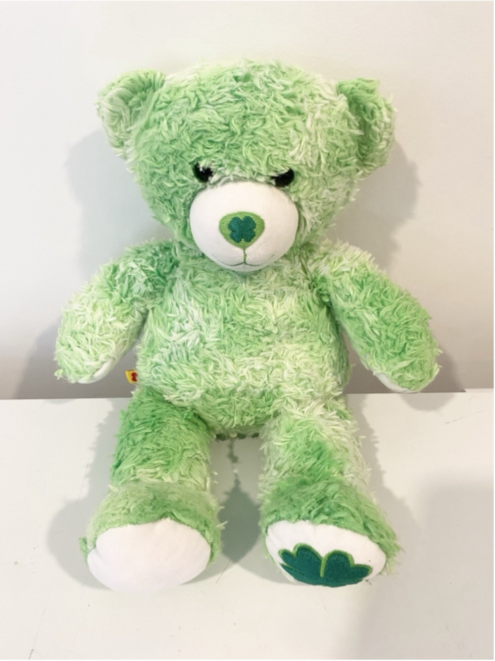 Build A Bear Lucky Clover Teddy 2012 Green Shamrock St Patrick's Day Plush